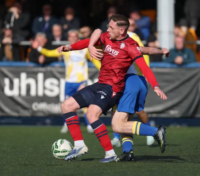 Action from Bangor vs Coleraine