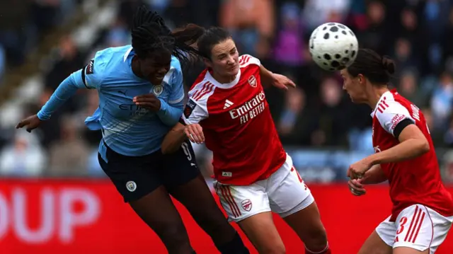 Khadija Shaw scores for Manchester City