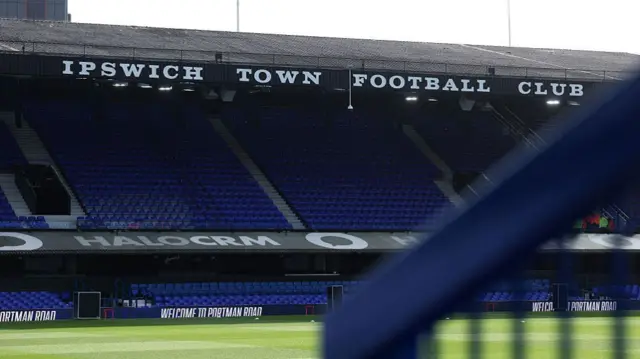 Portman Road before kick-off