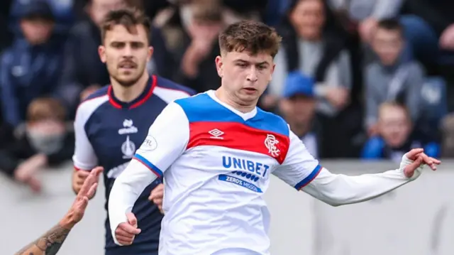 Rangers winger Mikey Moore