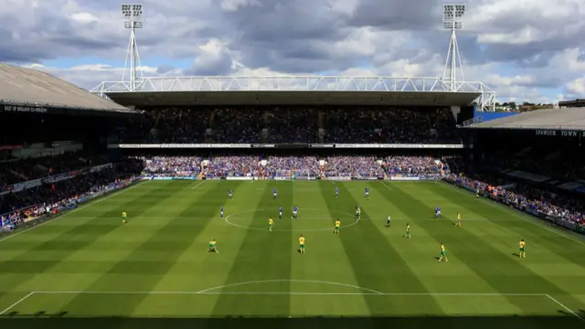 Ipswich v Norwich at Portman Road