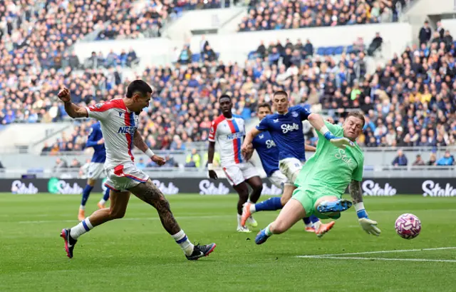Daniel Munoz of Crystal Palace scores