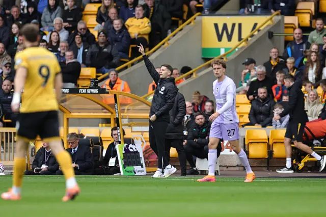 Fabian Hurzeler, Manager of Brighton & Hove Albion reacts