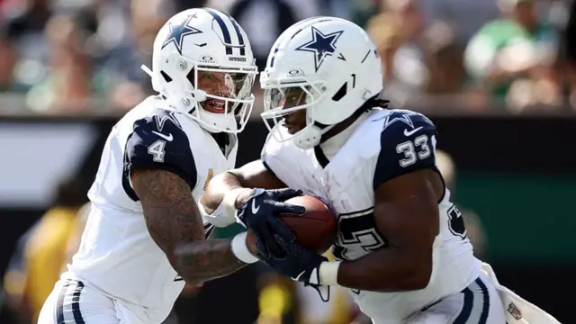 Dak Prescott and Javonte Williams
