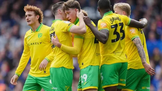 Norwich celebrate scoring