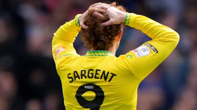 Josh Sargent puts hands on head
