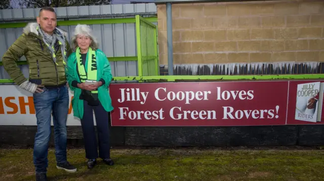 Jilly Cooper and Dale Vince