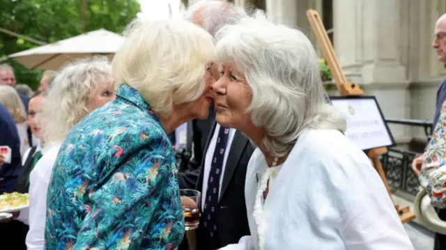 Queen Camilla and Dame Jilly Cooper