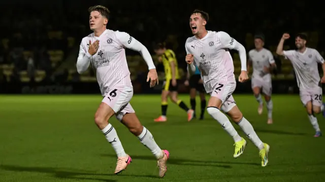 Crewe celebrate scoring