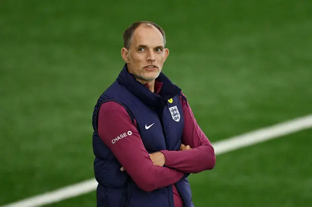 Thomas Tuchel with his arms folded