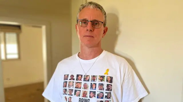 Ohad Ben Ami in his safe room as he visits his house in Beeri