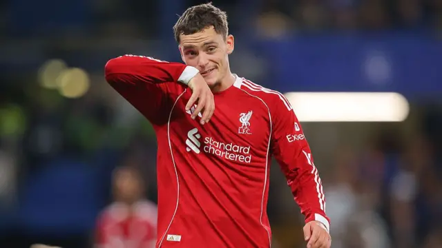 Florian Wirtz of Liverpool looks dejected