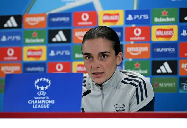 Arsenal Women's Head Coach Renee Slegers during the Arsenal Press Conference ahead of UEFA Women's Champions League 2025/26 league phase match between Arsenal FC and OL Lyonnesat Sobha Realty Training Centre on October 06, 2025 in London Colney, England.