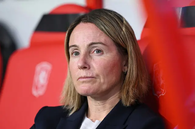 Sonia Bompastor, Manager of Chelsea, looks on from the sidelines during the UEFA Women's Champions League 2025/26 league phase match between FC Twente and Chelsea FC Women at De Grolsch Veste on October 08, 2025 in Hengelo, Netherlands.