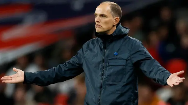 England manager Thomas Tuchel gestures