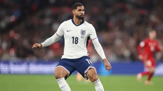 Ruben Loftus-Cheek of England looks on