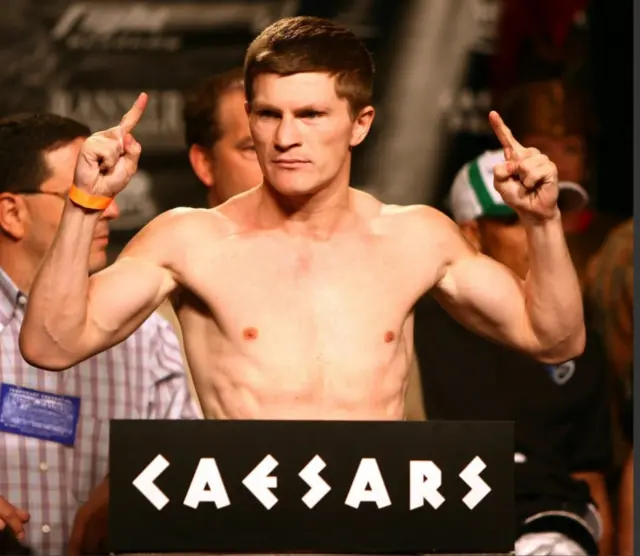 Ricky Hatton weighs-in at Caesars Palace Hotel, Las Vegas, Nevada