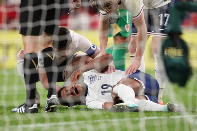 Ollie Watkins on the floor