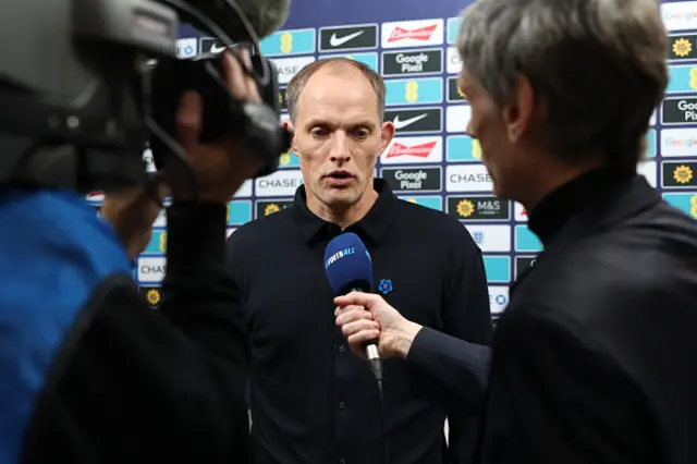 Thomas Tuchel, Head Coach of England, is interviewed