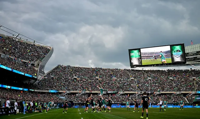 A view of Solider Field