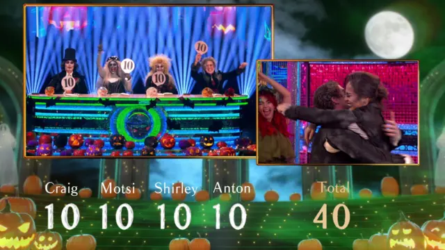 Judges score Lewis and Katya perfect set of 10