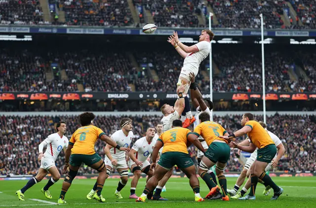 England take a lineout