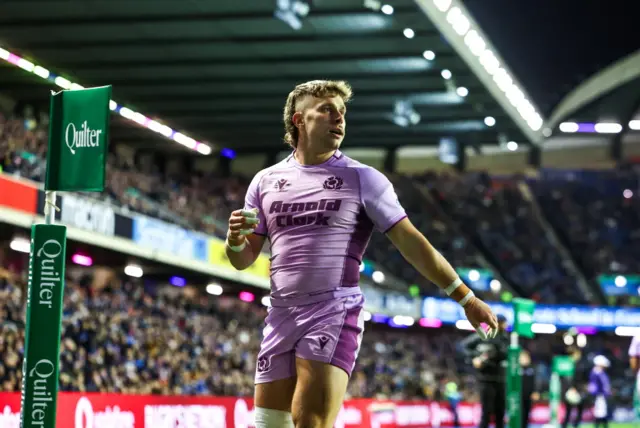 Kyle Rowe after scoring