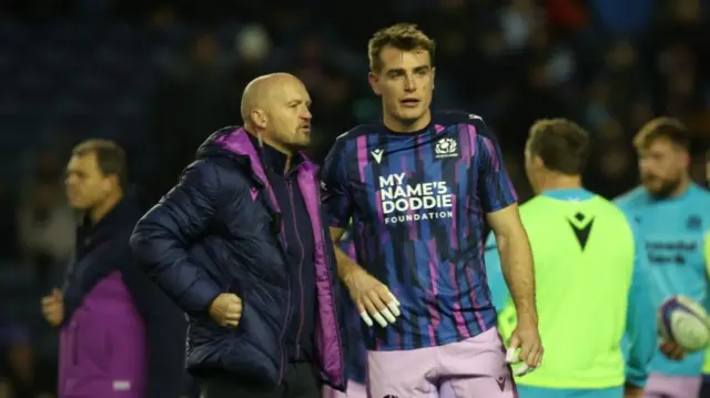 Gregor Townsend speaks to Stafford McDowall