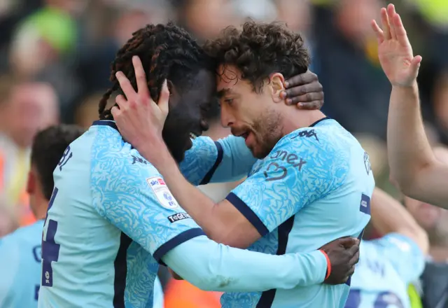 Hull City celebrate a goal