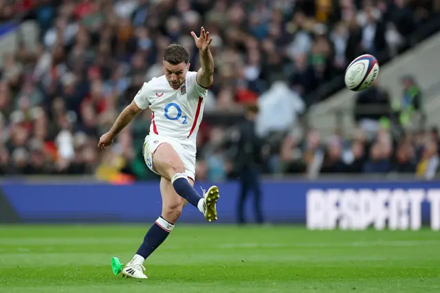 George Ford kicking