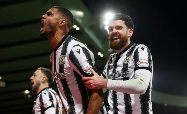 St Mirren's Mikael Mandron celebrates