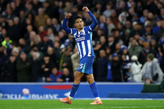 Diego Gomez celebrates