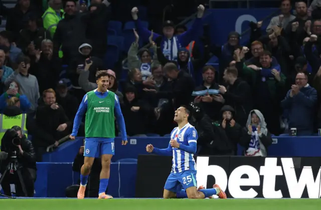 Diego Gomez celebrates