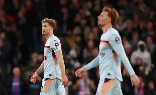 Nathan Collins looks dejected