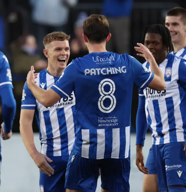 Levi Ives celebrating his goal