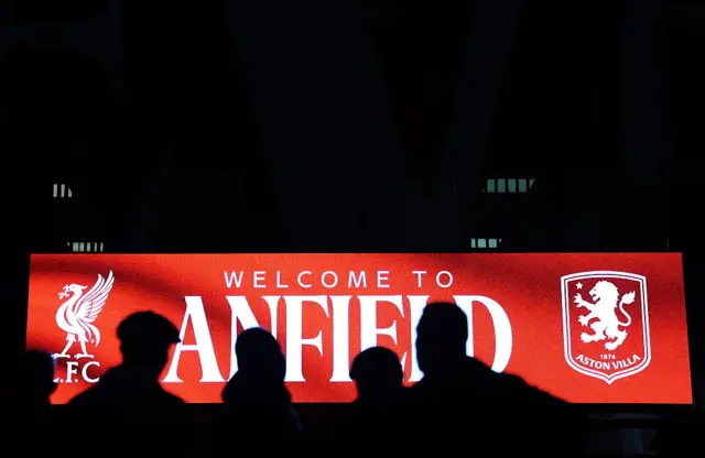 Welcome to Anfield sign