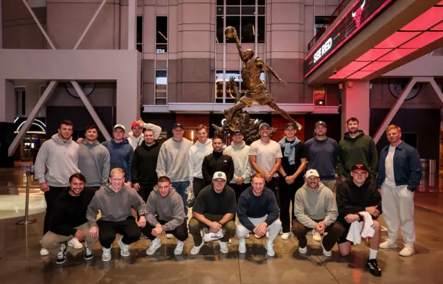 Ireland squad in Chicago