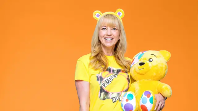 Sara and Pudsey promo image