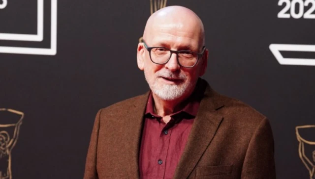 Roddy Doyle arriving for the announcement of the 2025 Booker Prize winner at an award ceremony and dinner in Old Billingsgate, London