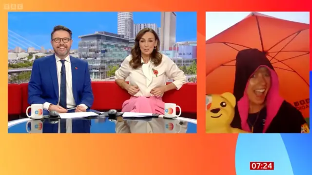 Sara Cox on BBC Breakfast