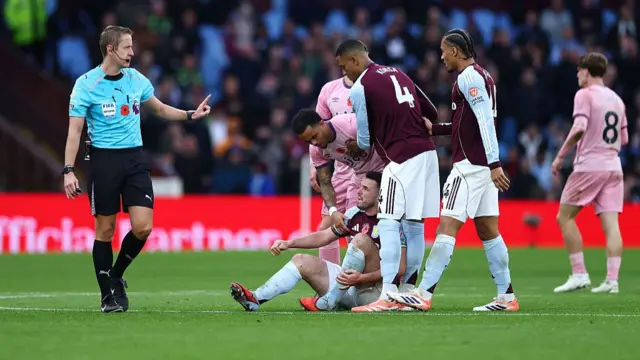 Aston Villa v Bournemouth action