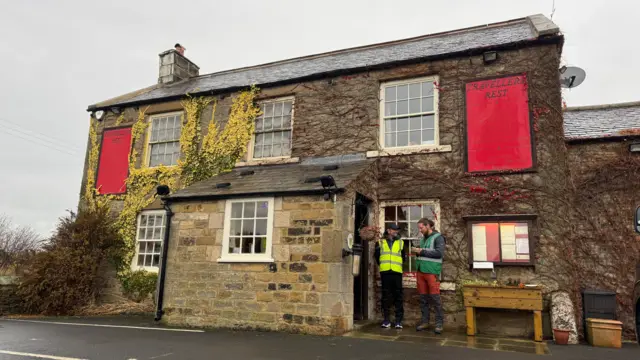 The Traveller's Rest pub in Slaley