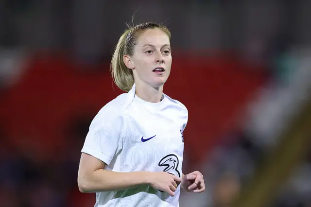 Keira Walsh looking on