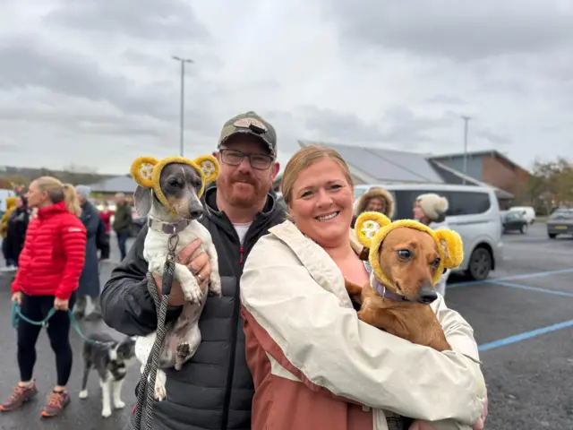 Dogs supporting Children in Need in Hexham