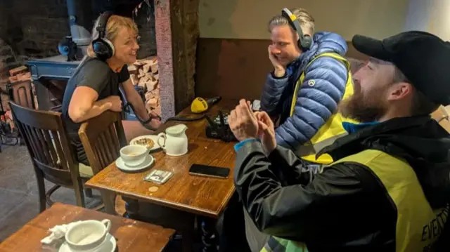 A much deserved brew break