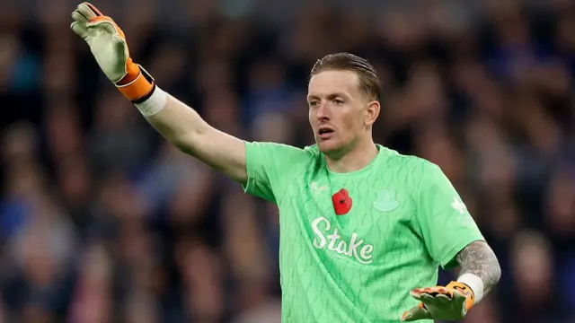 Everton goalkeeper Jordan Pickford