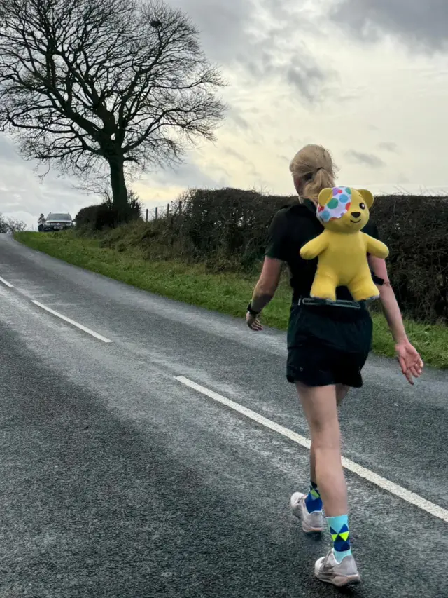 Uphill with Pudsey