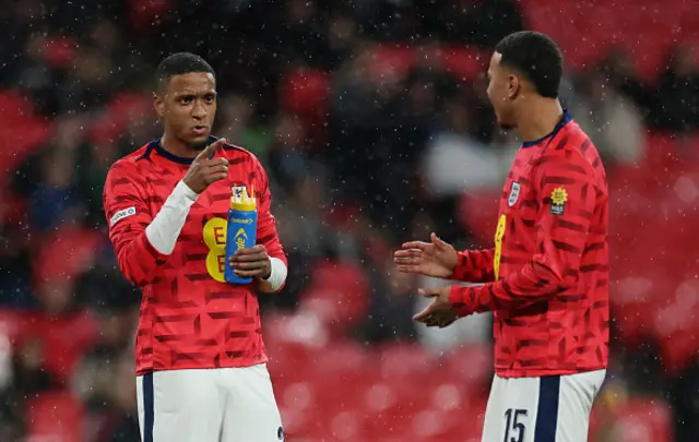 Ezri Konsa and Morgan Rogers of England talk