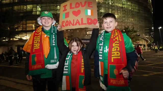 Ireland fans wanting to see Crisitano Ronaldo