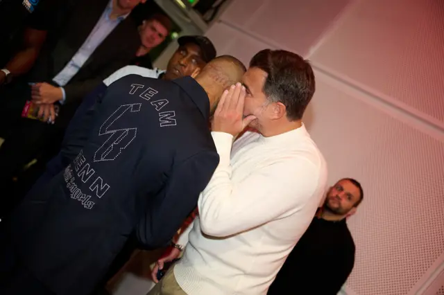 Eddie Hearn whispered in Conor Benn's ear